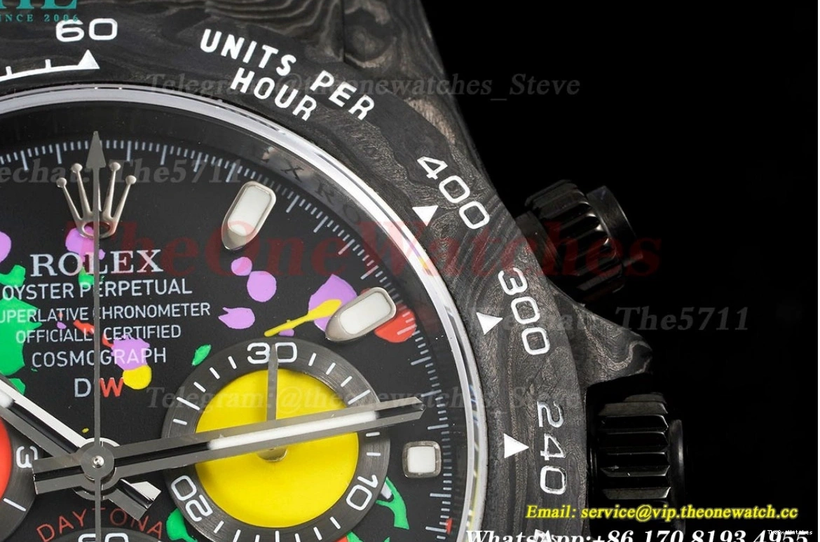 Daytona QF Dial DIW NY Graffiti Carbon SA4130 Colorful 40mm 0416